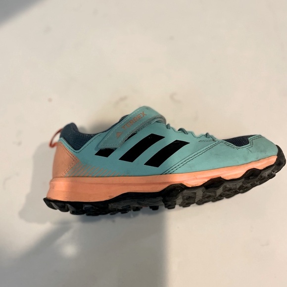 Adidas Terrex Mint Black Orange Kids Trail Shoe 2 - Picture 2 of 9
